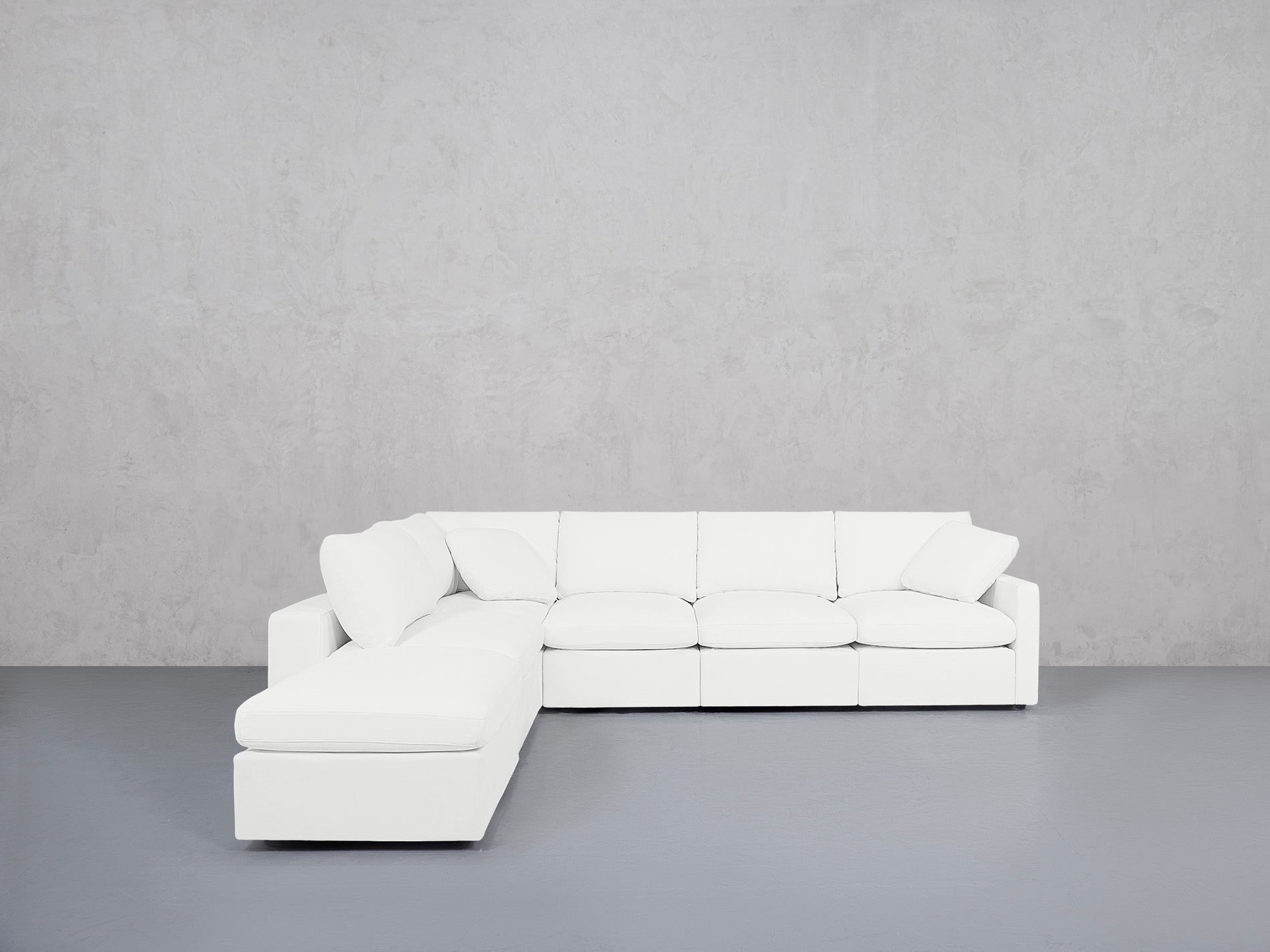 7-Seat Modular Chaise Corner Lounger Sectional (Thin Arms)
