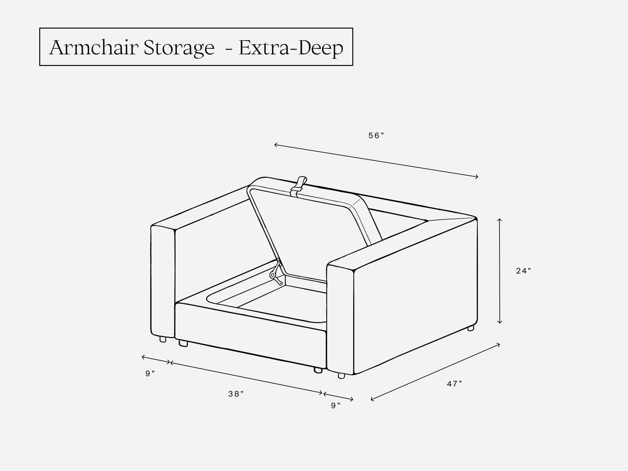 Armchair (Storage) - 7th Avenue