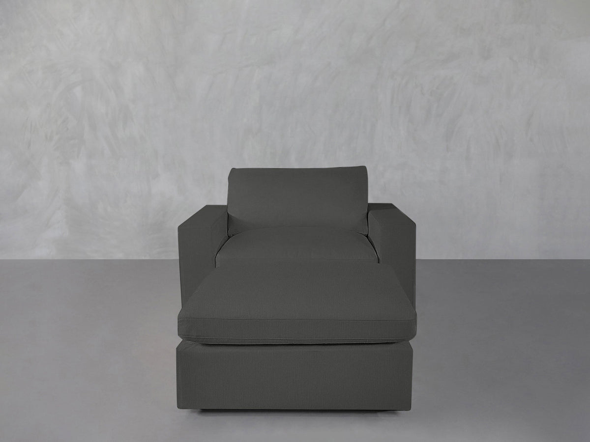Armchair with Ottoman - 7th Avenue