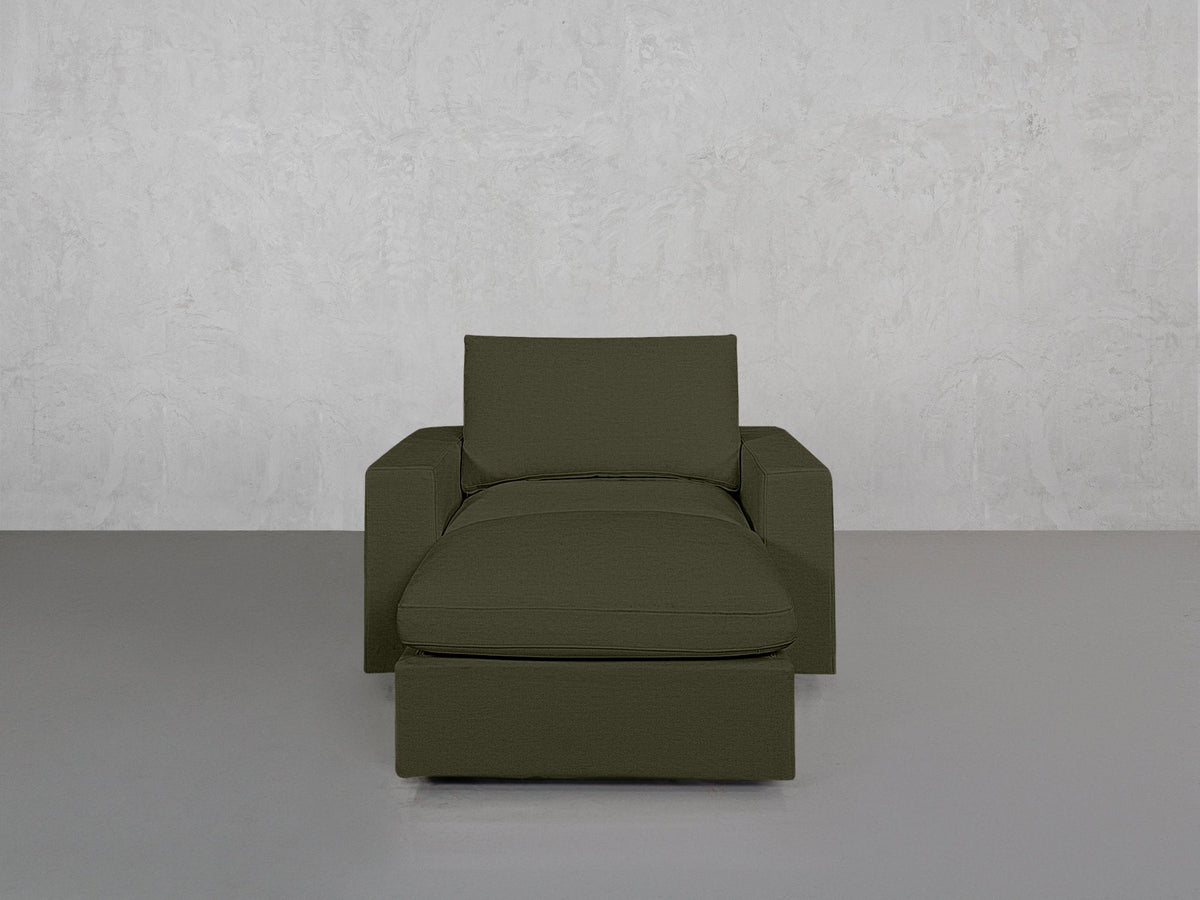 Armchair with Ottoman - 7th Avenue