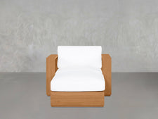 Armchair with Ottoman Teak Outdoor - 7th Avenue