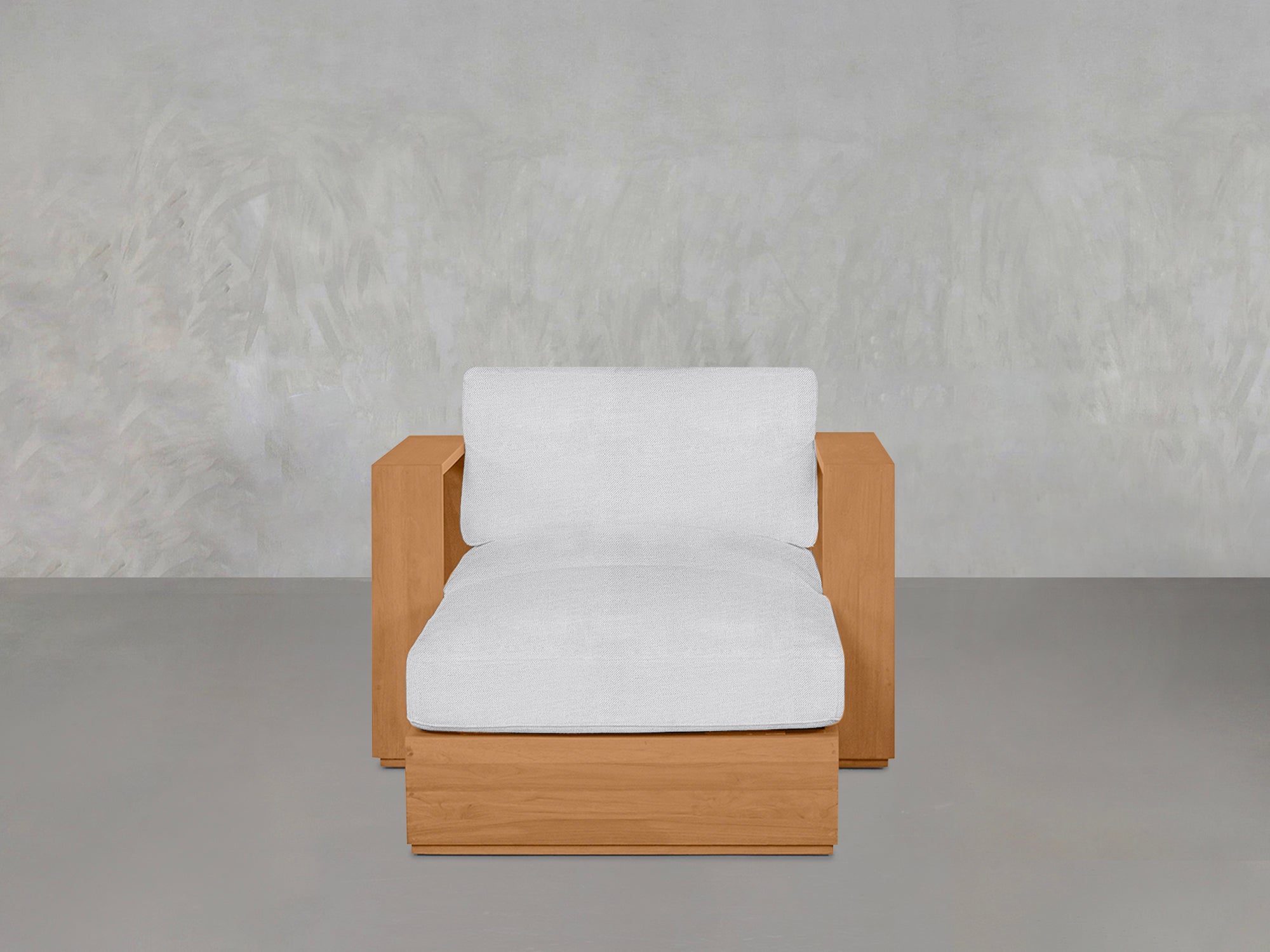Armchair with Ottoman Teak Outdoor - 7th Avenue