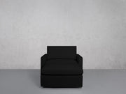 Armchair with Ottoman (Thin Arms) - 7th Avenue