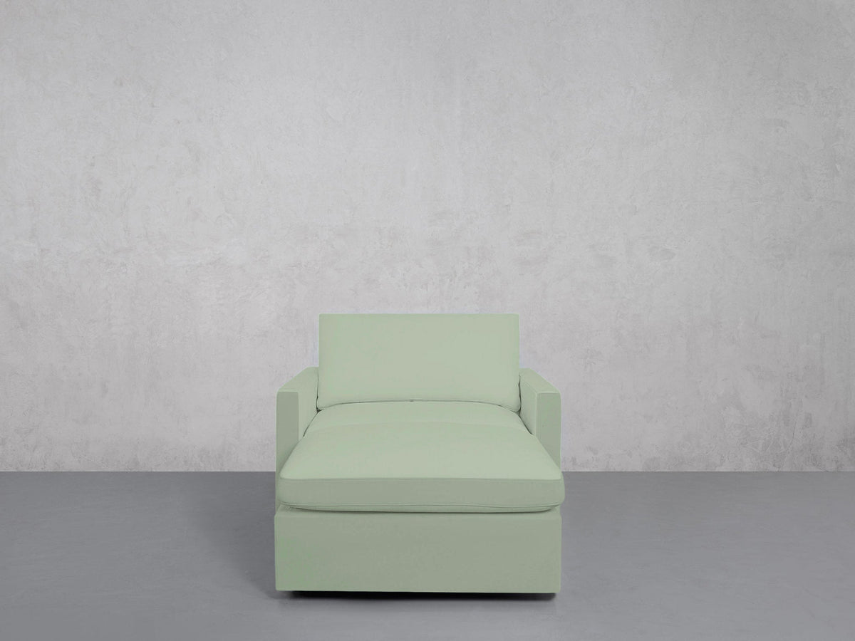 Armchair with Ottoman (Thin Arms) - 7th Avenue