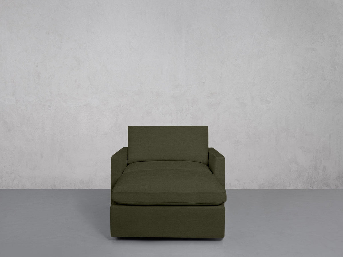 Armchair with Ottoman (Thin Arms) - 7th Avenue
