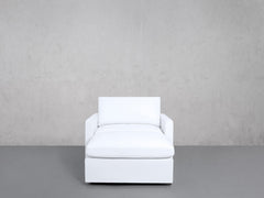 Armchair with Ottoman (Thin Arms)