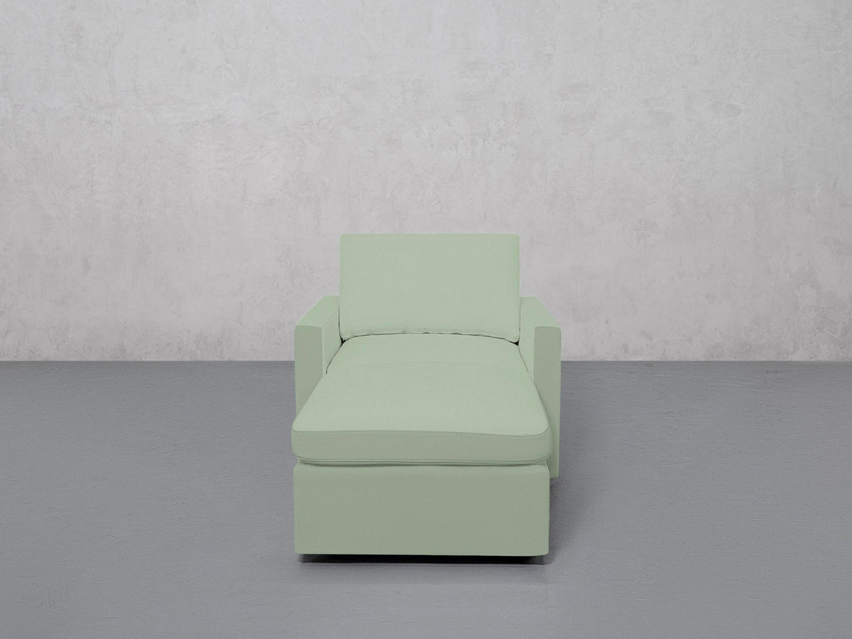 Armchair with Ottoman (Thin Arms) - 7th Avenue