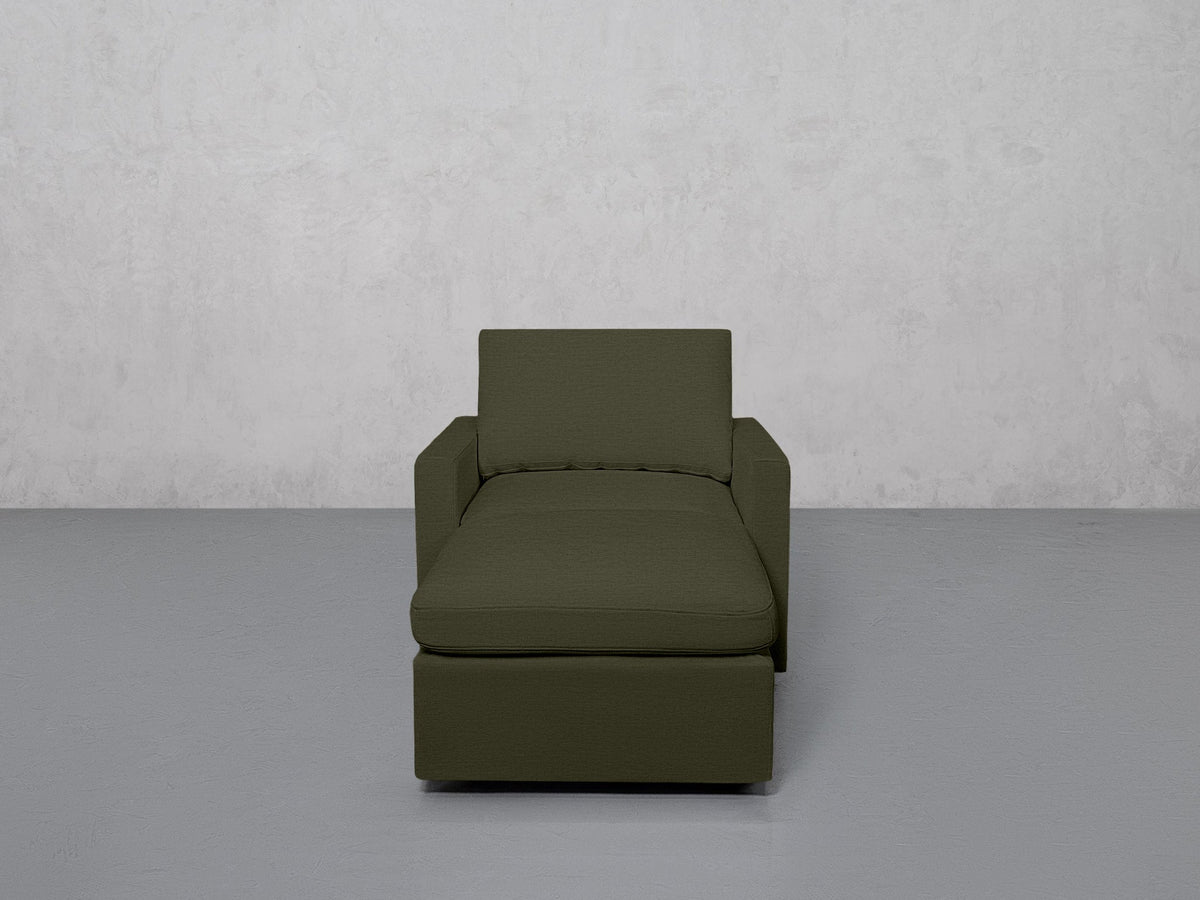 Armchair with Ottoman (Thin Arms) - 7th Avenue