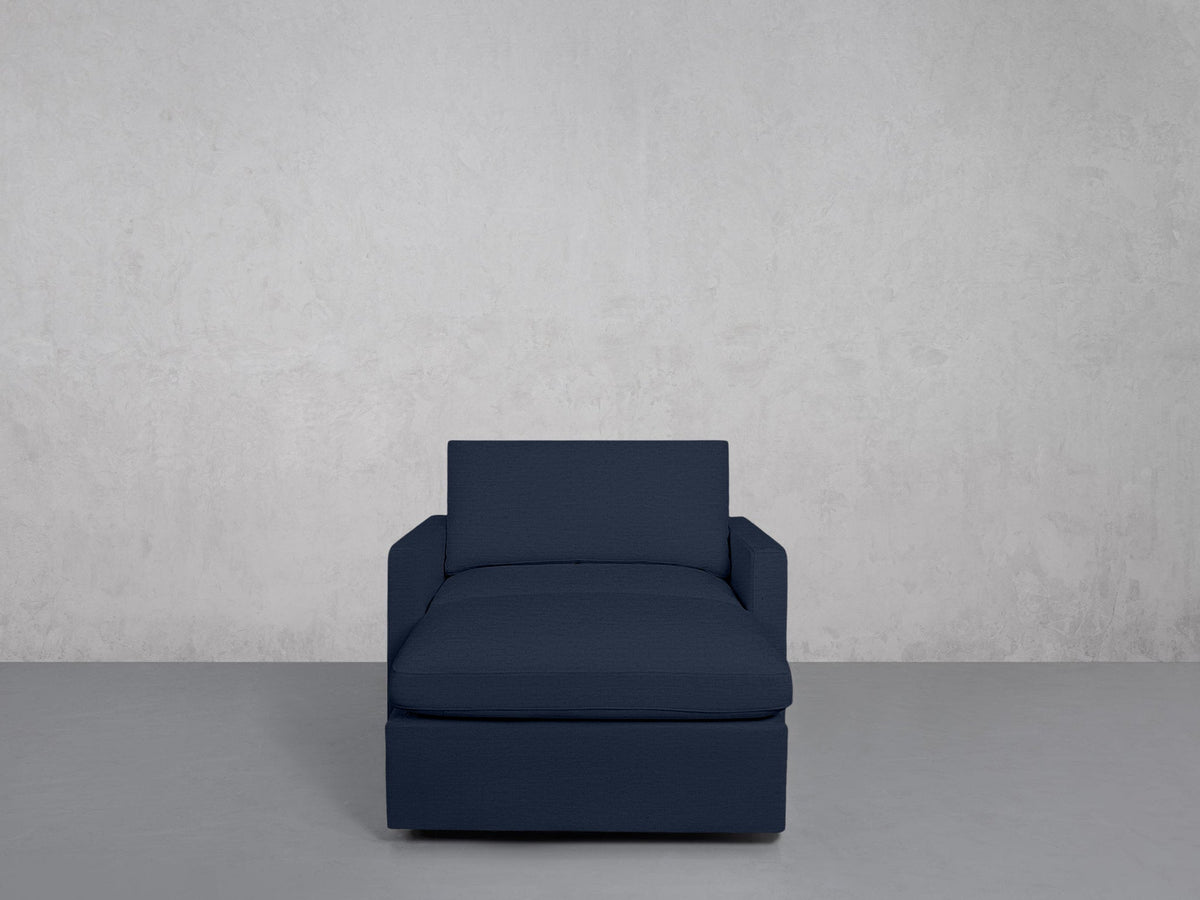 Armchair with Ottoman (Thin Arms) - 7th Avenue