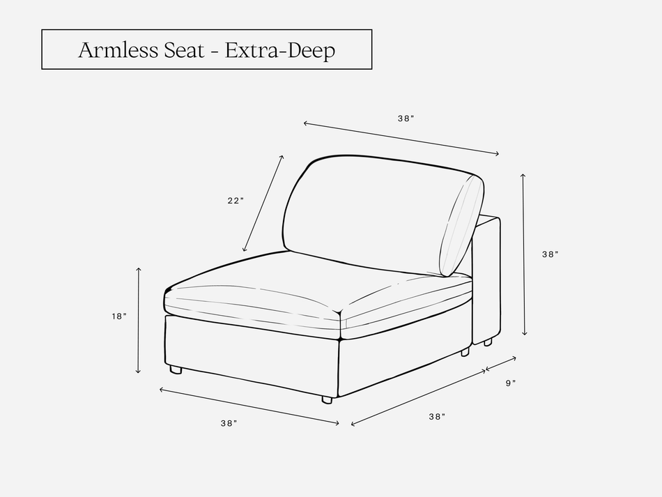 Armless Seat - 7th Avenue