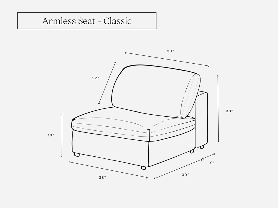 Armless Seat - 7th Avenue