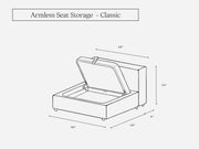 Armless Seat (Storage) - 7th Avenue