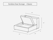 Armless Seat (Storage) - 7th Avenue