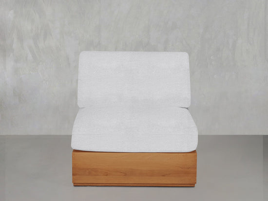 Armless Seat Teak Outdoor - 7th Avenue