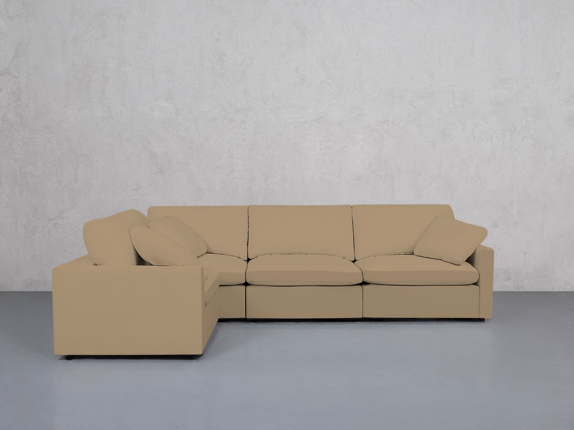 4-Seat Modular Corner Sectional (Thin Arms)