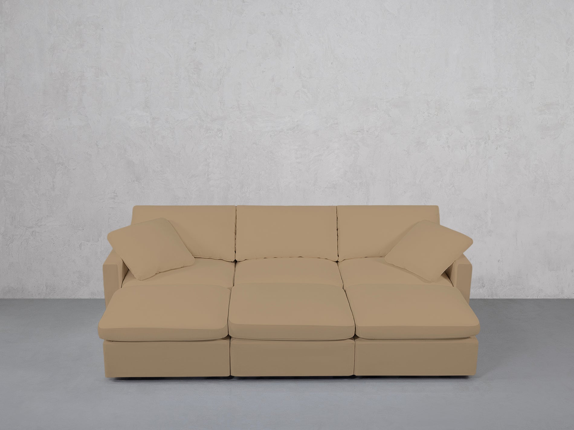 6-Seat Modular Daybed (Thin Arms)