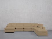 7-Seat Modular Chaise Corner Right Lounger Sectional (Thin Arm)