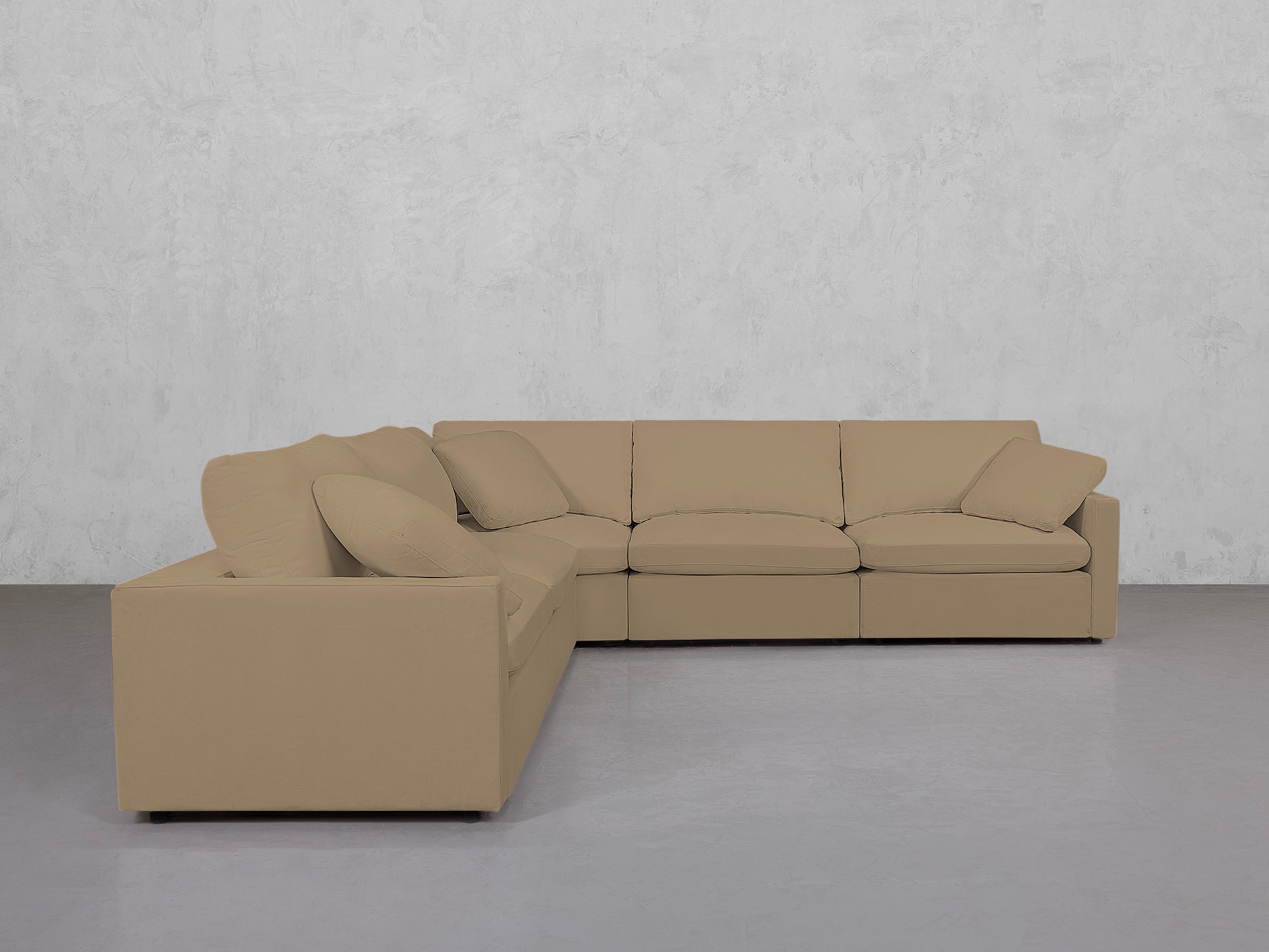 5-Seat Modular Corner Sectional (Thin Arms)