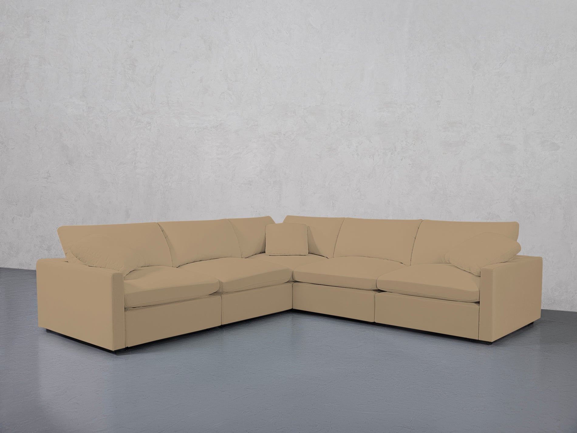 5-Seat Modular Corner Sectional (Thin Arms)