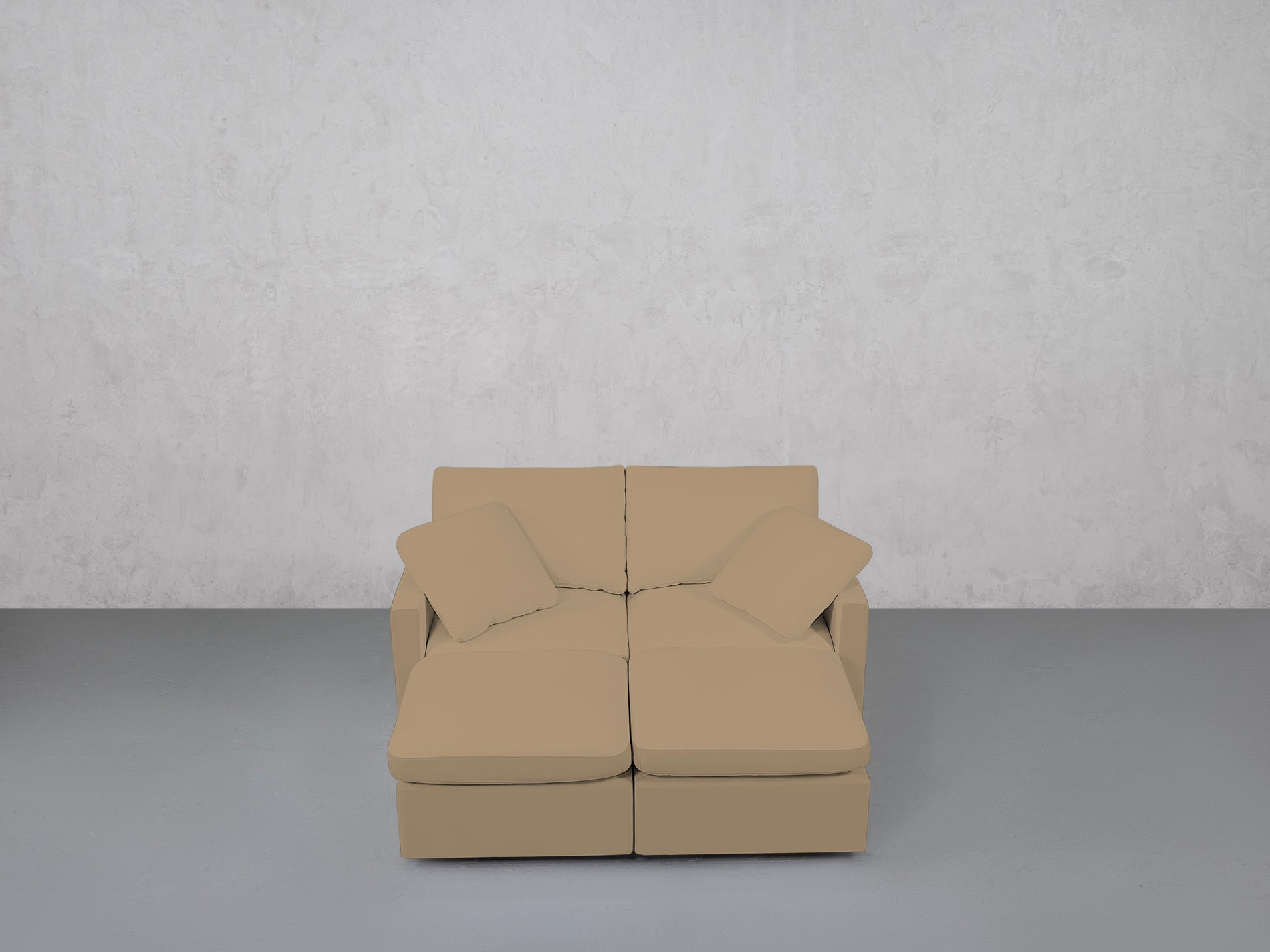 4-Seat Modular Daybed (Thin Arms)