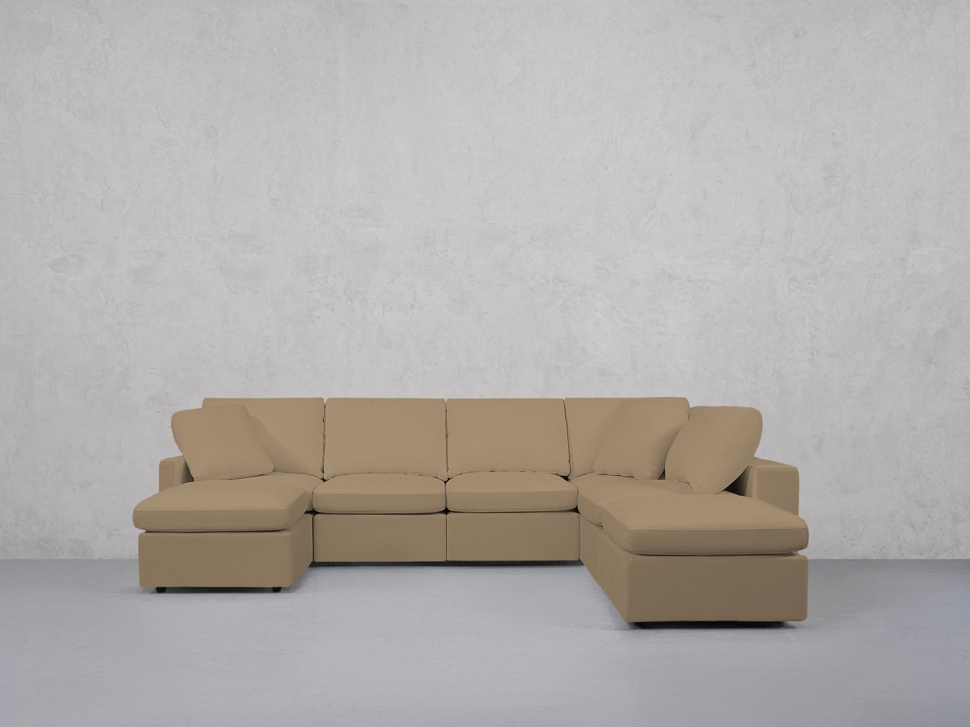7-Seat Modular Chaise Corner Right Lounger Sectional (Thin Arm)