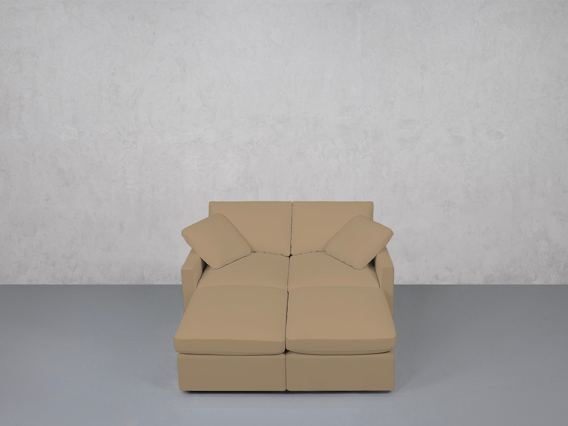 4-Seat Modular Daybed (Thin Arms)