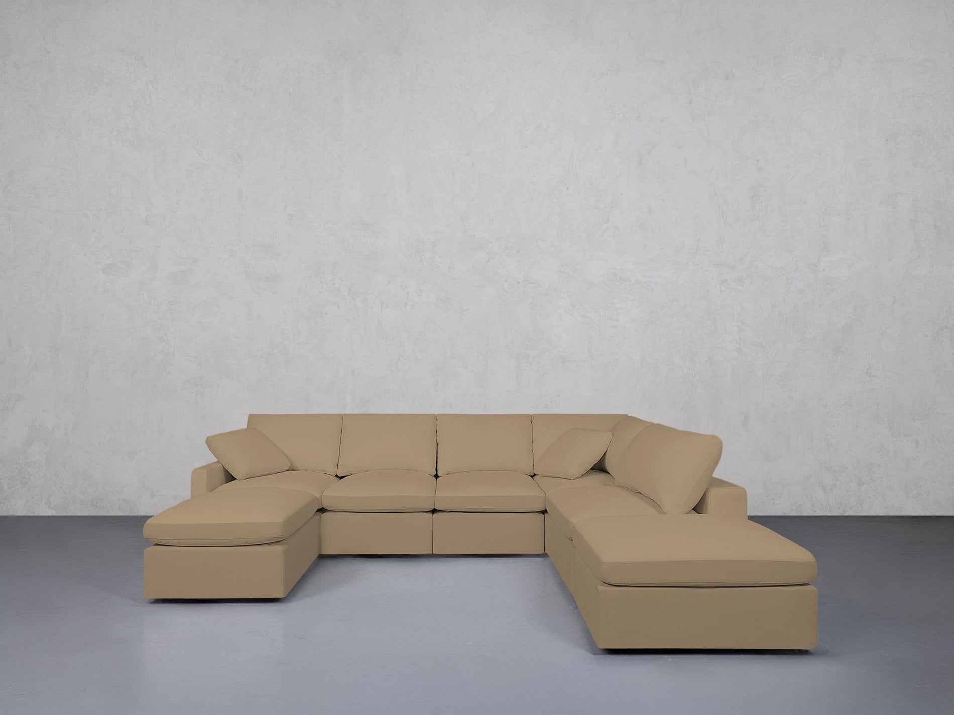 7-Seat Modular Chaise Corner Right Lounger Sectional (Thin Arm)