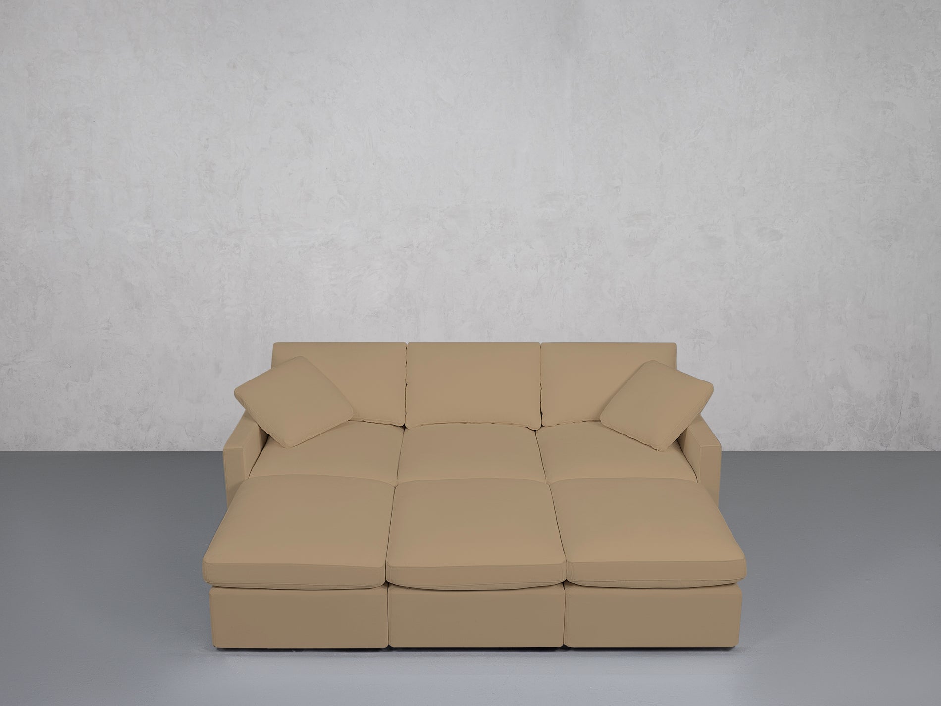 6-Seat Modular Daybed (Thin Arms)