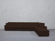 6-Seat Modular Corner Right Lounger Sectional (Thin Arms)