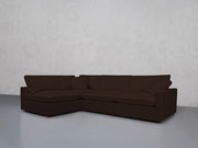 4-Seat Modular Open Corner Sectional (Thin Arms)