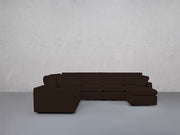 7-Seat Modular Chaise Corner Sectional (Thin Arms)
