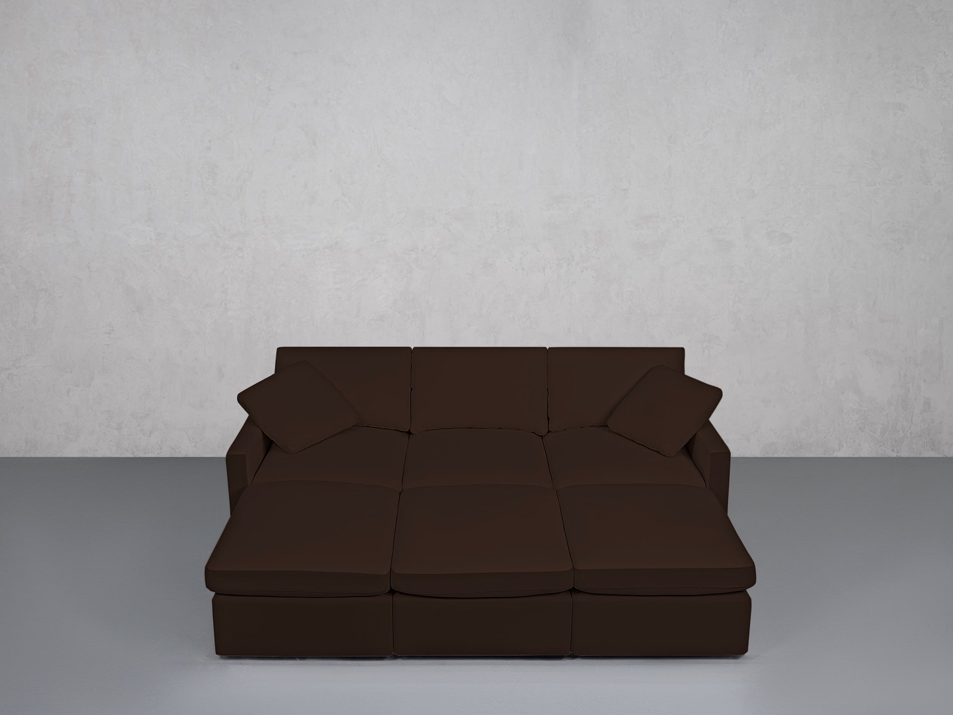 6-Seat Modular Daybed (Thin Arms)