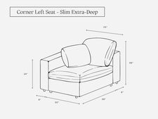 Corner Left Seat (Slim) - 7th Avenue