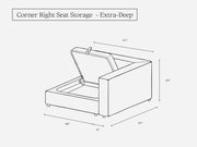 Corner Right Seat (Storage) - 7th Avenue