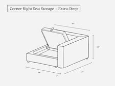 Corner Right Seat (Storage) - 7th Avenue