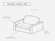 Cover Set - Armchair - 7th Avenue