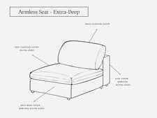 Cover Set - Armless Seat - 7th Avenue