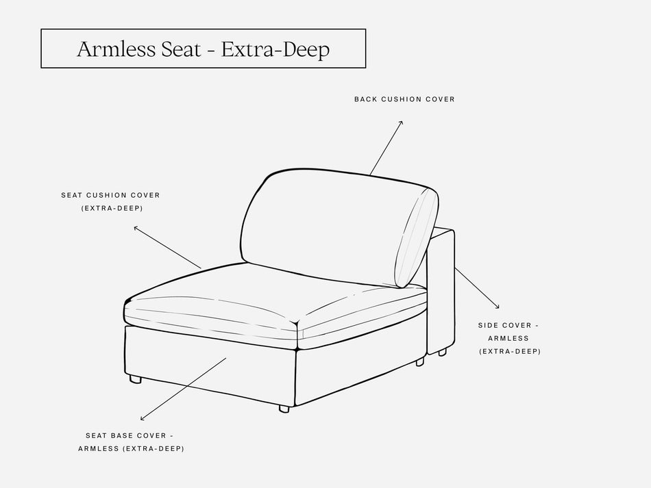 Cover Set - Armless Seat - 7th Avenue