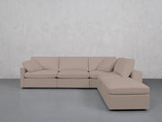 5-Seat Modular Corner Right Lounger Sectional (Thin Arms)