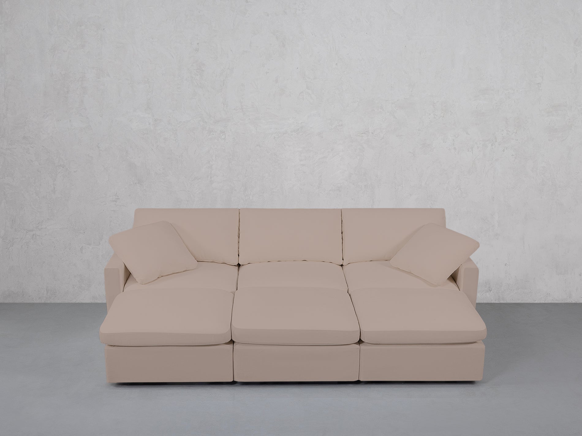 6-Seat Modular Daybed (Thin Arms)