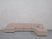 7-Seat Modular Chaise Corner Right Lounger Sectional (Thin Arm)