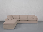 5-Seat Modular Corner Lounger Sectional (Thin Arms)