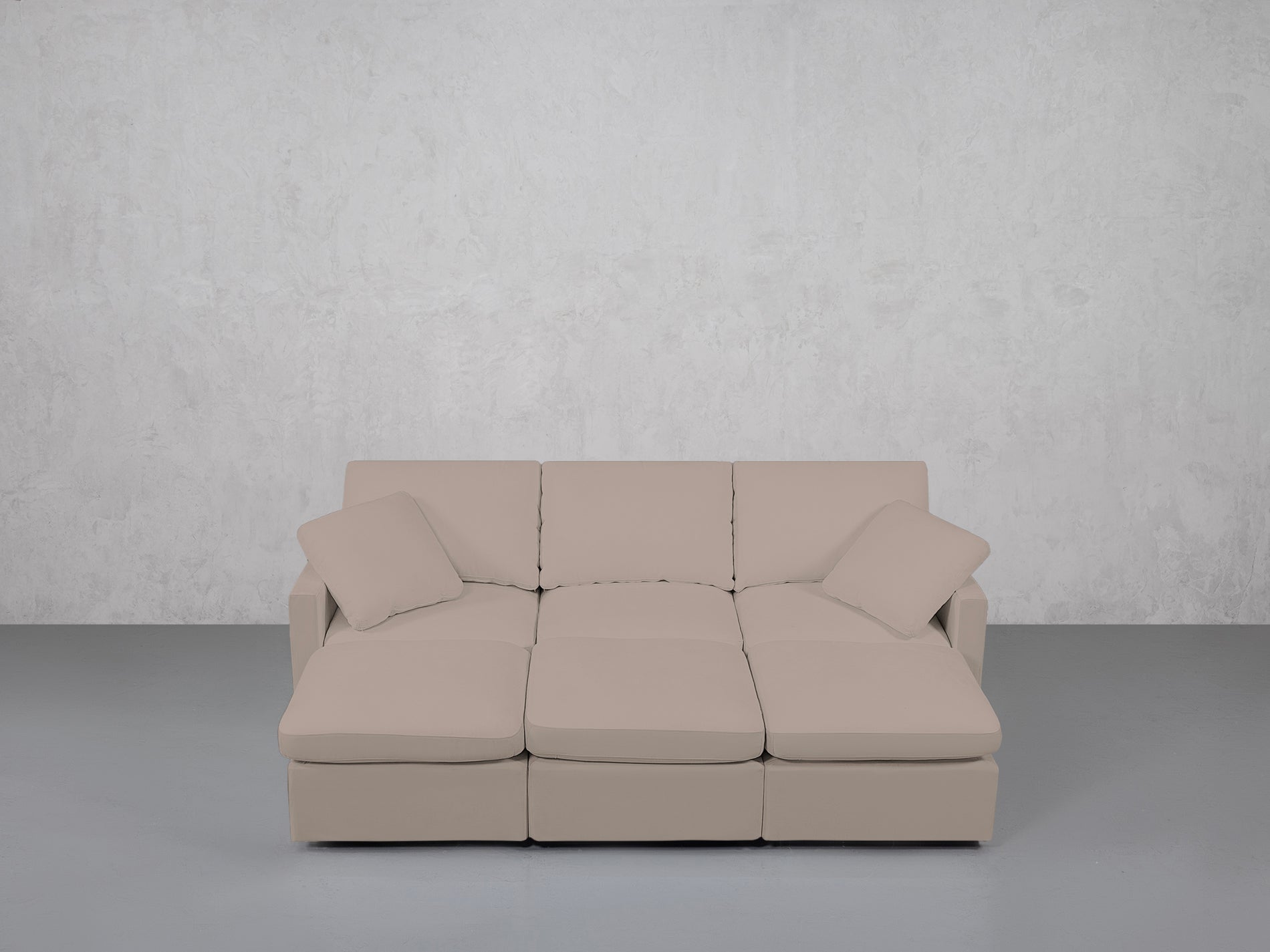 6-Seat Modular Daybed (Thin Arms)