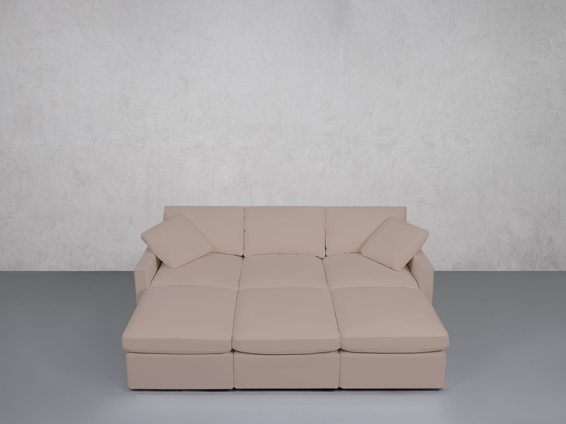 6-Seat Modular Daybed (Thin Arms)