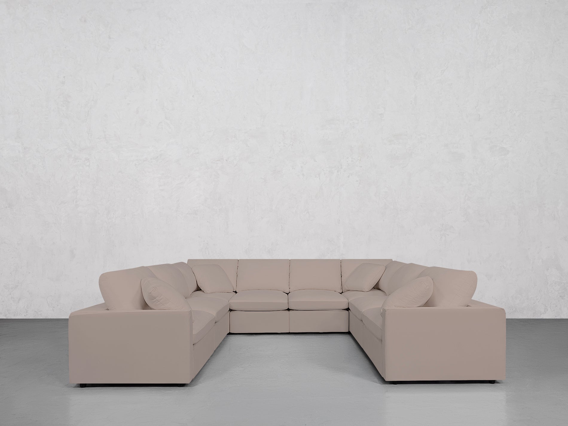 8-Seat Modular U-Sectional (Thin Arms)