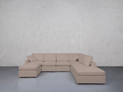 7-Seat Modular Chaise Corner Right Lounger Sectional (Thin Arm)