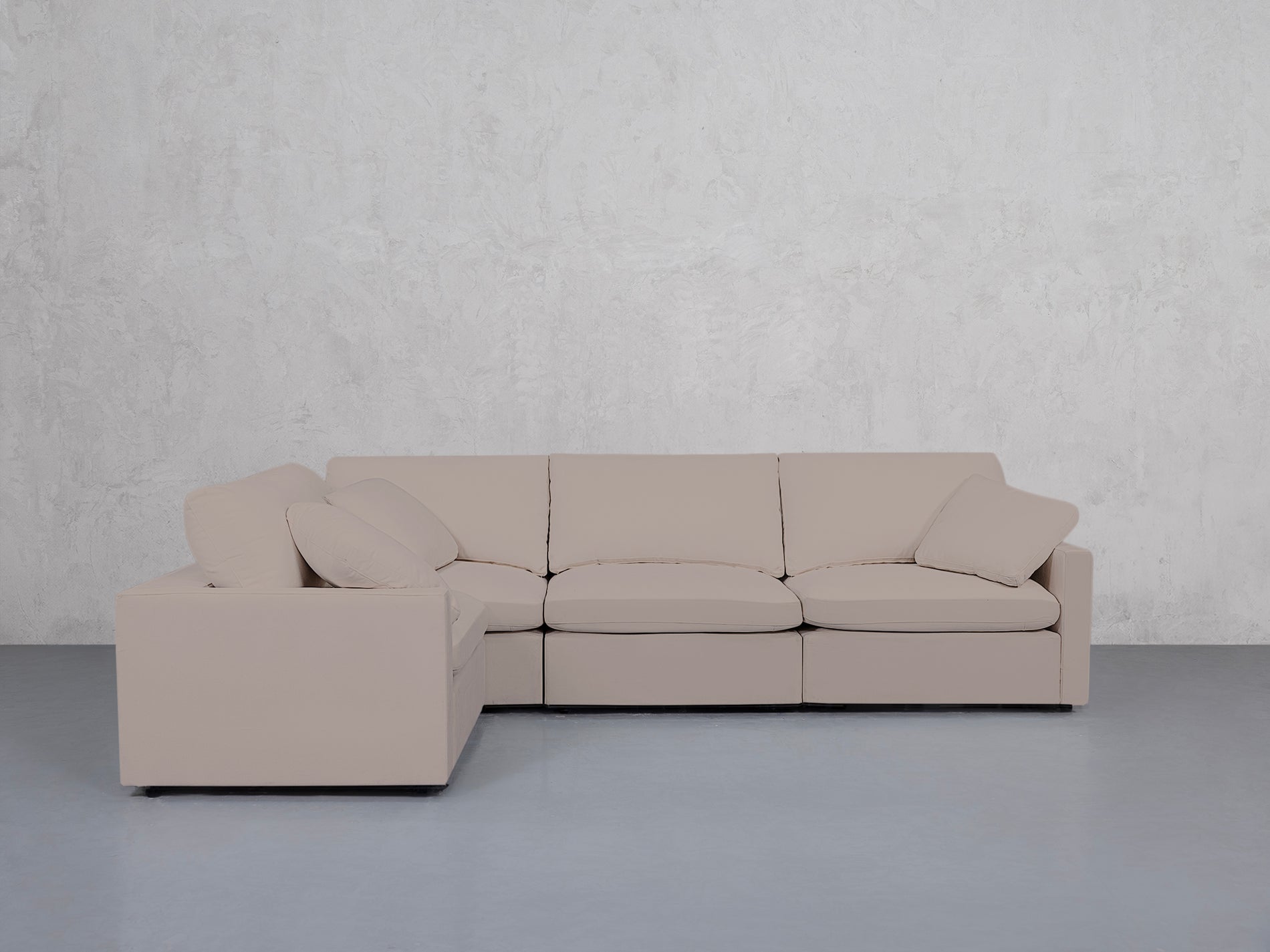 4-Seat Modular Corner Sectional (Thin Arms)