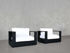 Double Armchairs Aluminum Outdoor - 7th Avenue