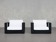 Double Armchairs Aluminum Outdoor - 7th Avenue