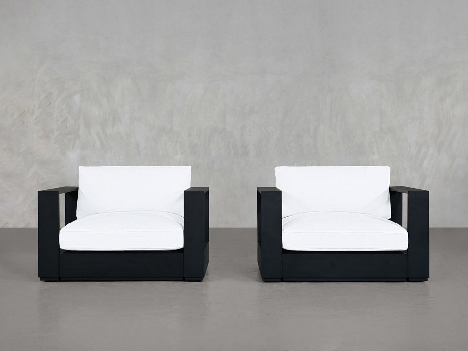 Double Armchairs Aluminum Outdoor - 7th Avenue